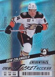 2024-25 Upper Deck Credentials Base Set Sam Colangelo #147 card