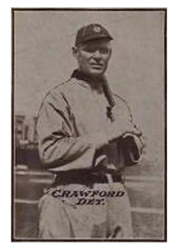 1913 National Game Sam Crawford card