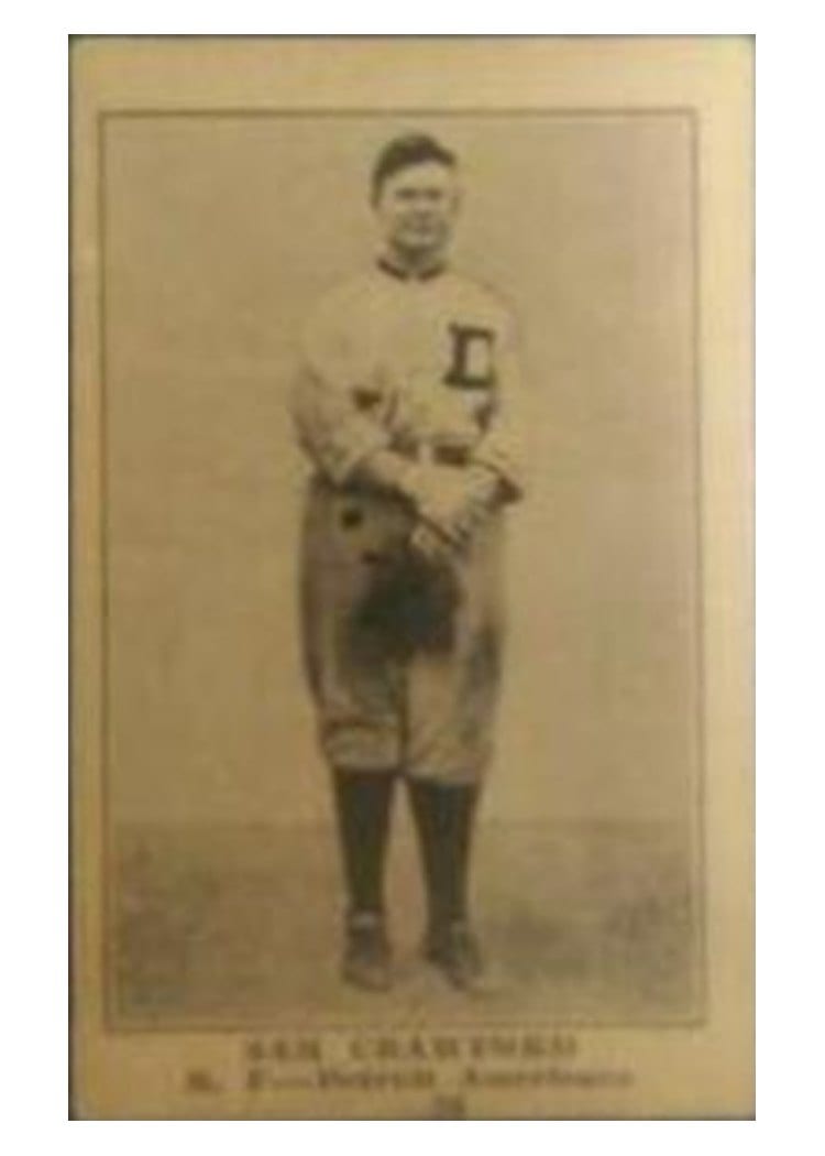 1917 Boston Store Sam Crawford #36 card