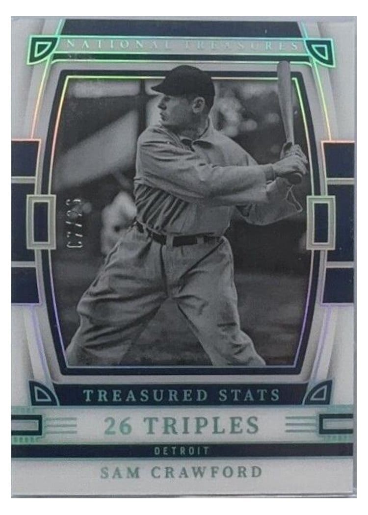 2023 Panini National Treasures Treasured Stats Sam Crawford #8 card
