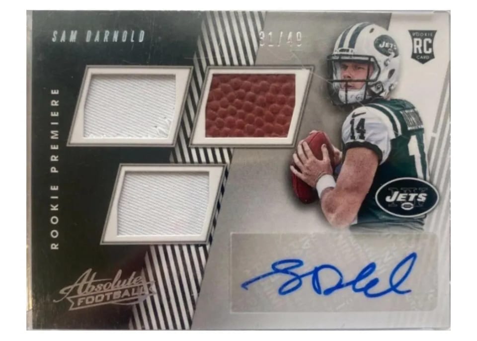 2018 Panini Absolute Sam Darnold #151 card