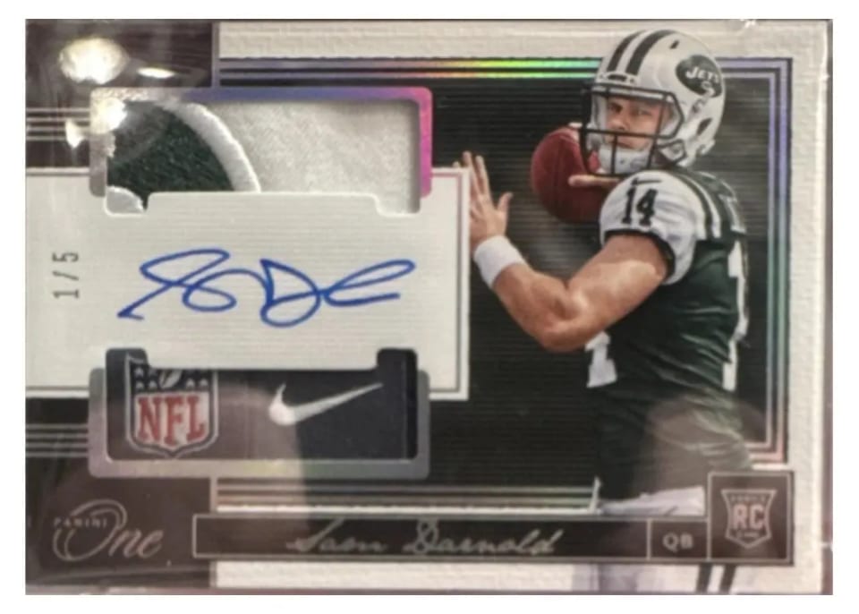 2018 Panini One Sam Darnold #67 card