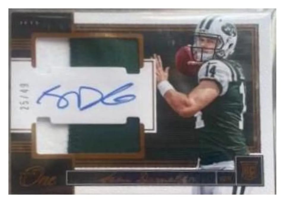 2018 Panini One Sam Darnold #87 card