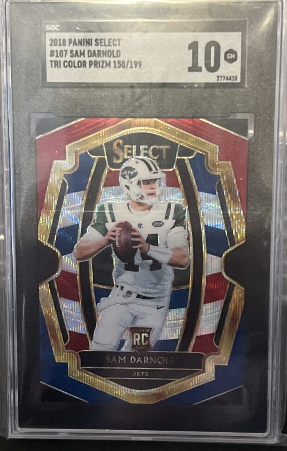 2018 Panini Select Sam Darnold #107 card