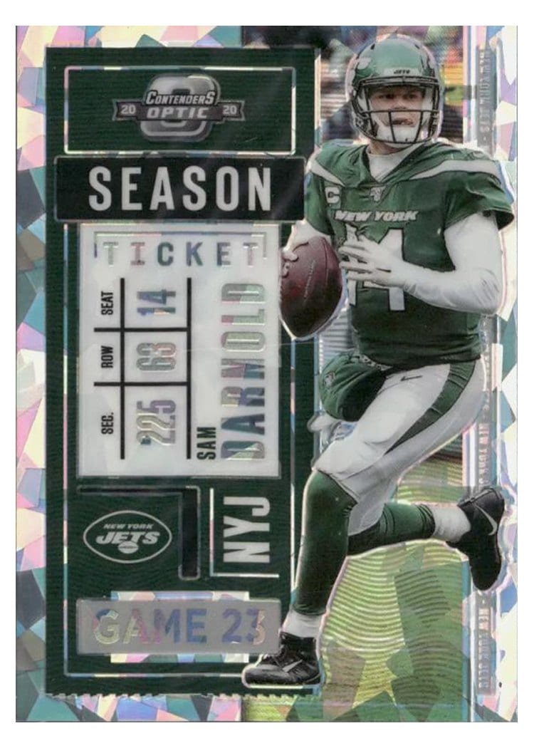 2020 Panini Contenders Optic Base Set Sam Darnold Cracked Ice #45 card