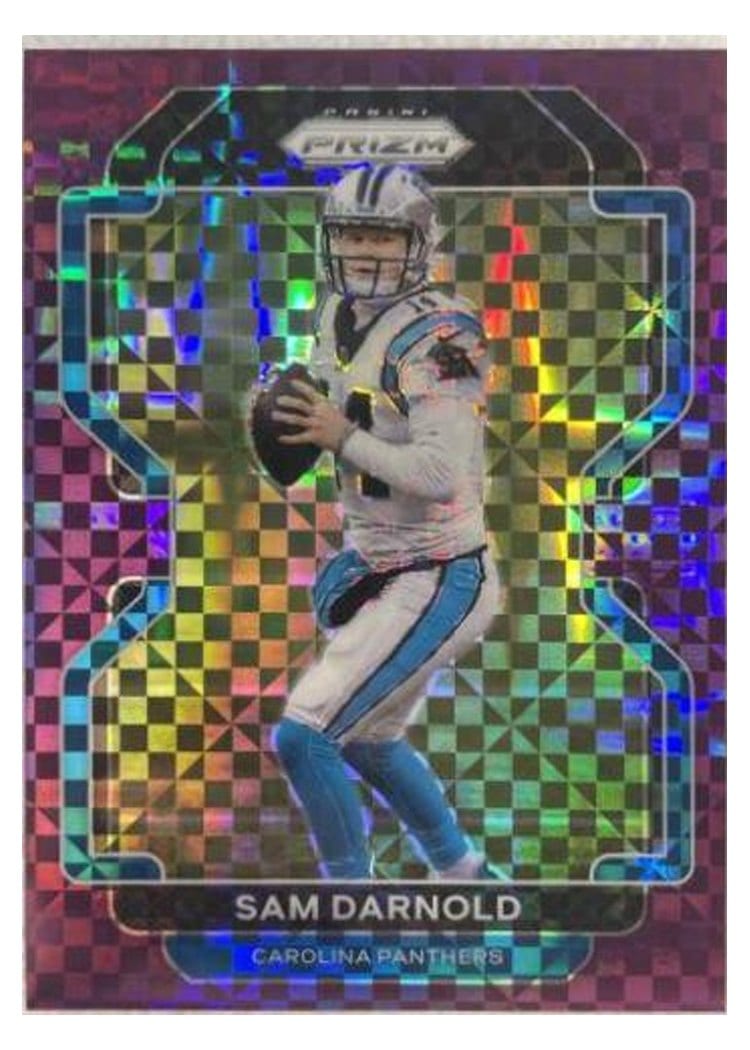 2021 Panini Prizm Base Set Sam Darnold Purple Power Prizm #314 card