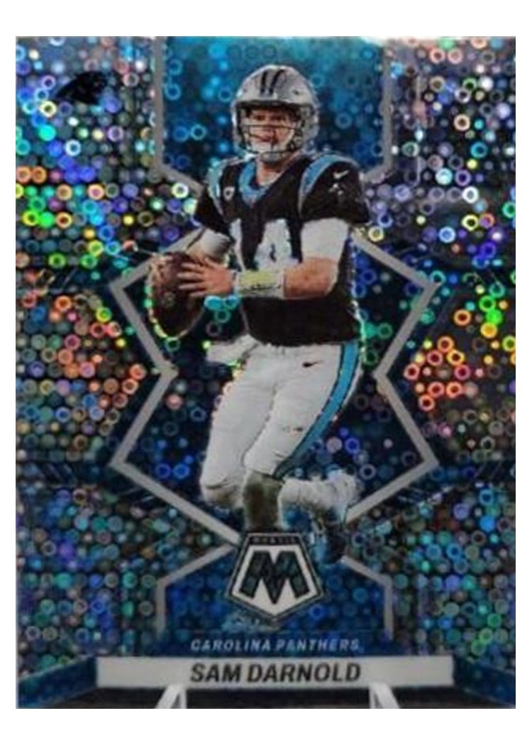 2022 Panini Mosaic Base Set Sam Darnold No Huddle Silver #27 card