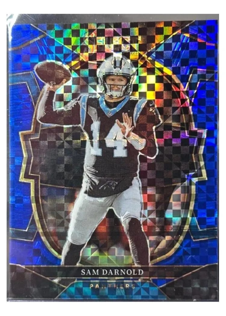 2022 Panini Select Base Set Sam Darnold Blue #33 card