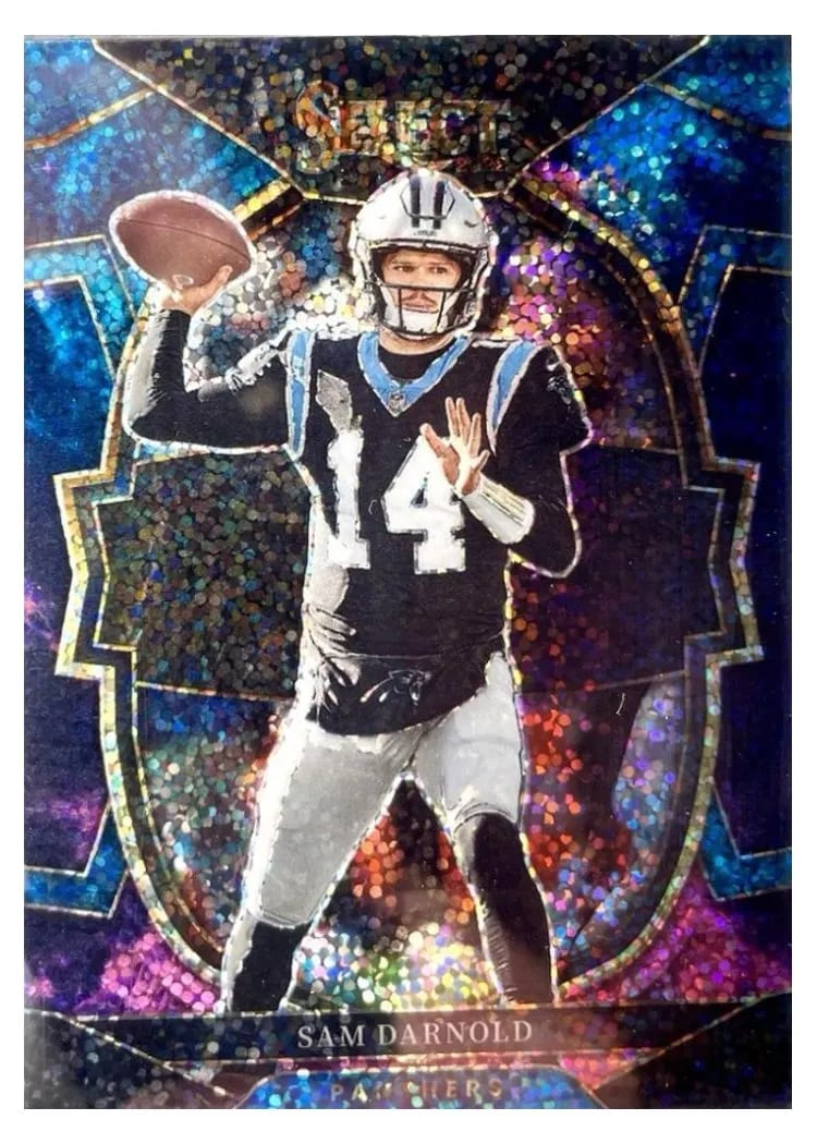 2022 Panini Select Base Set Sam Darnold Cosmic #33 card