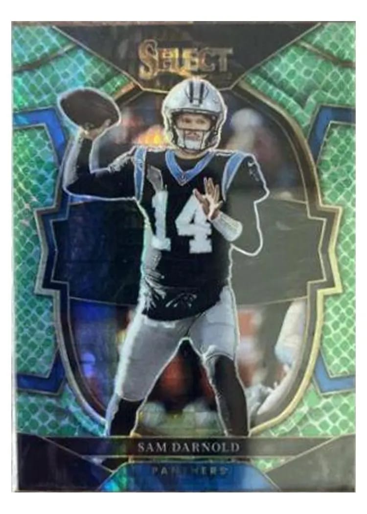 2022 Panini Select Base Set Sam Darnold Dragon Scale #33 card