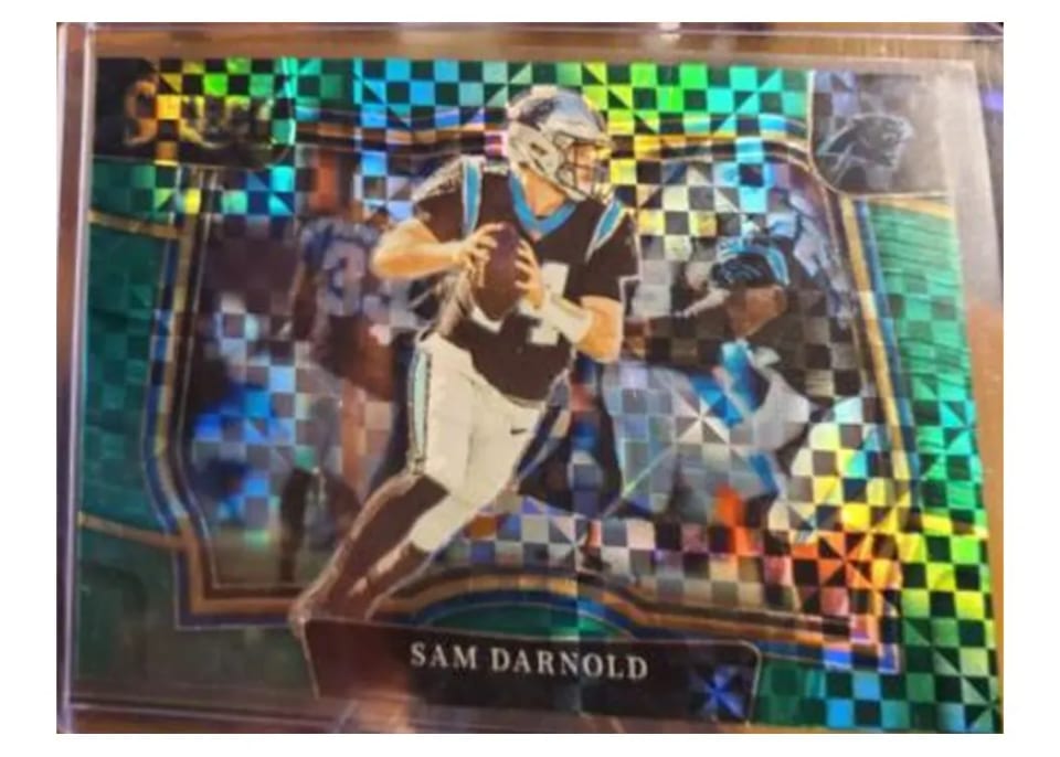 2022 Panini Select Base Set Sam Darnold Green #33 card