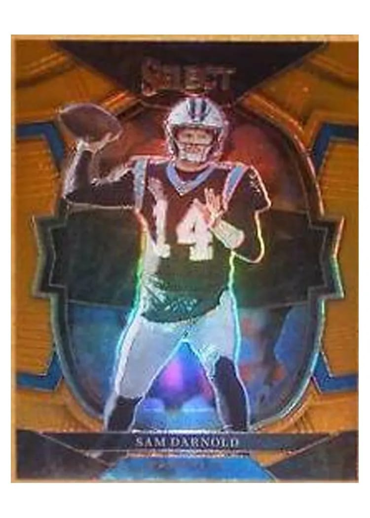 2022 Panini Select Base Set Sam Darnold Orange #33 card
