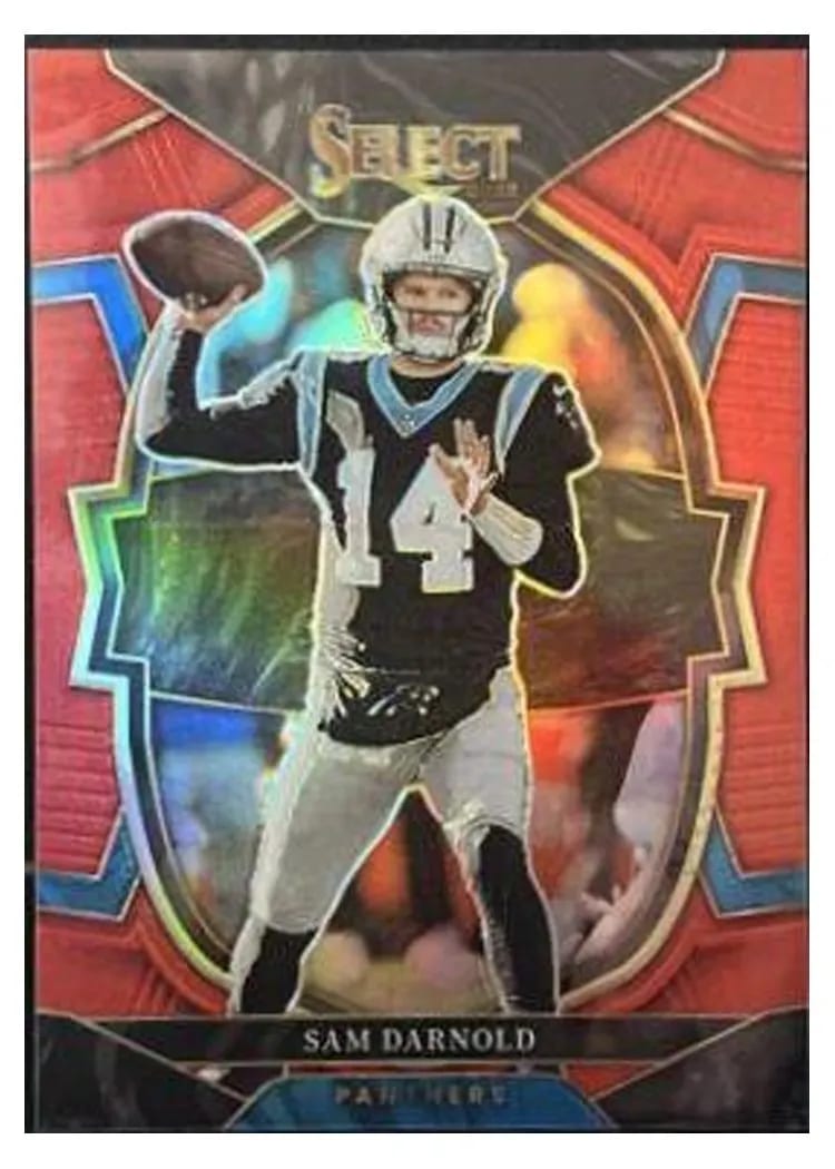 2022 Panini Select Base Set Sam Darnold Red #33 card