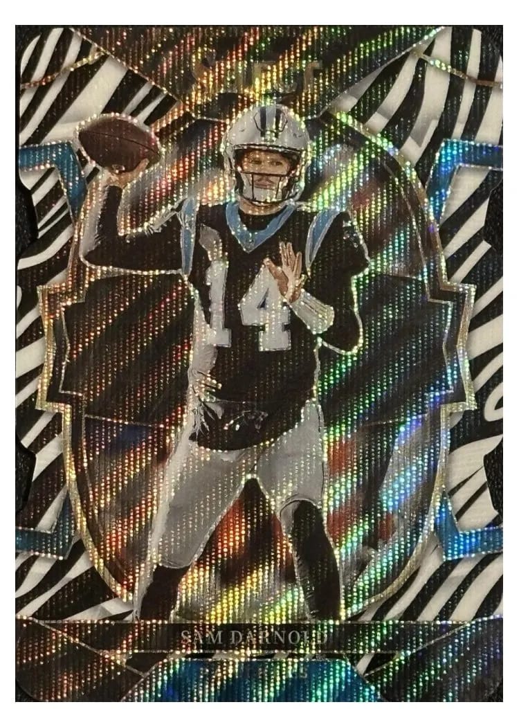 2022 Panini Select Base Set Sam Darnold Zebra #33 card