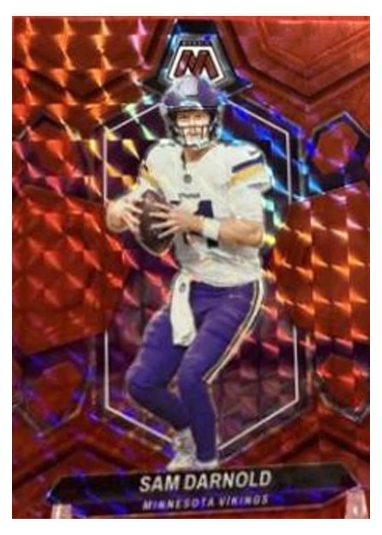 2024 Panini Mosaic Base Set Sam Darnold Red #141 card