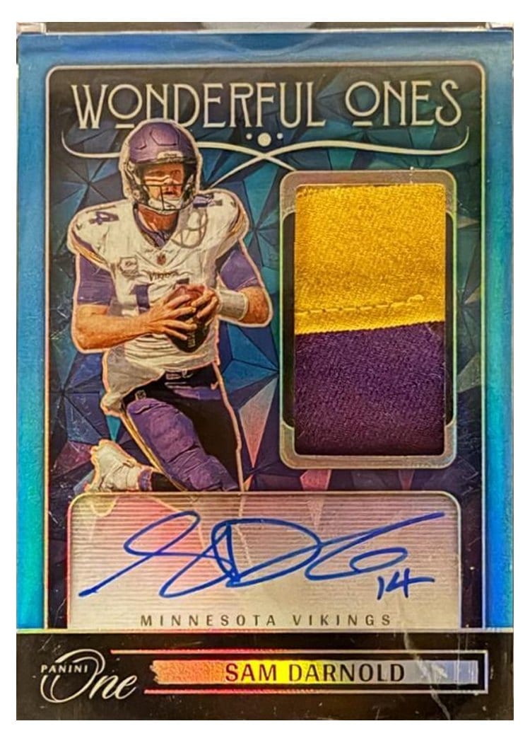 2024 Panini One Wonderful Ones Autographs Sam Darnold #371 card