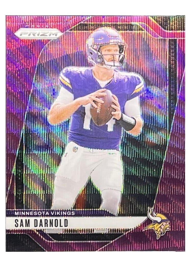 2024 Panini Prizm Base Set Sam Darnold #185 card