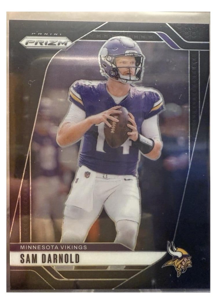 2024 Panini Prizm Base Set Sam Darnold Stars Black #185 card