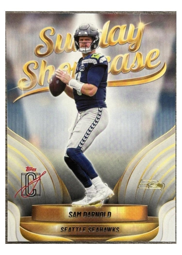 2025 Topps Signature Class Sunday Showcase Sam Darnold #SS-18 card