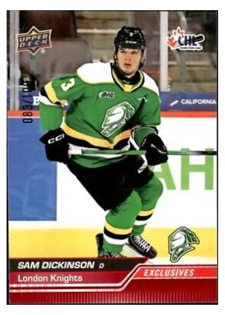 2023 Upper Deck CHL Sam Dickinson #24 card
