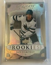 2025-26 Upper Deck Black Diamond Exquisite Rookies Sam Dickinson #R-SD card