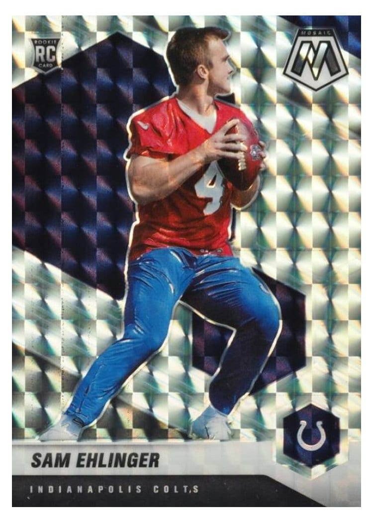2021 Panini Mosaic Base Set Sam Ehlinger #372 card