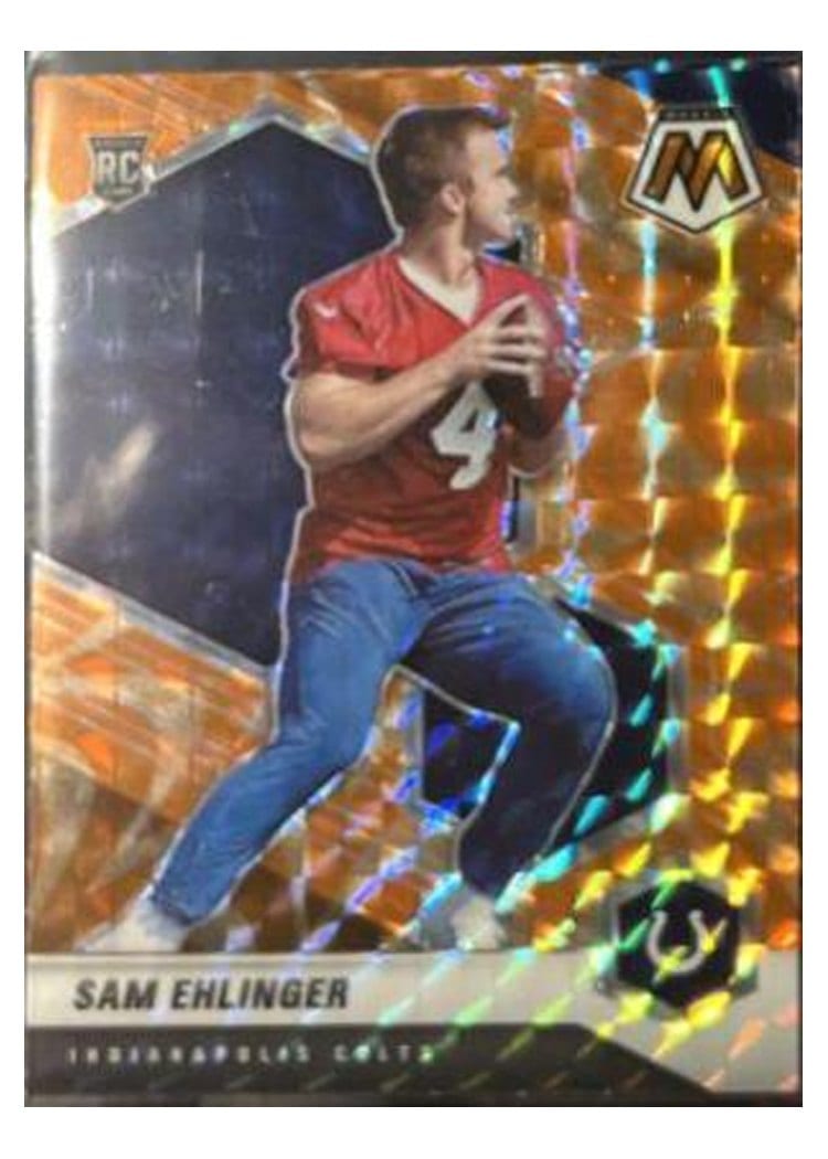 2021 Panini Mosaic Base Set Sam Ehlinger Reactive Orange Mosaic #372 card