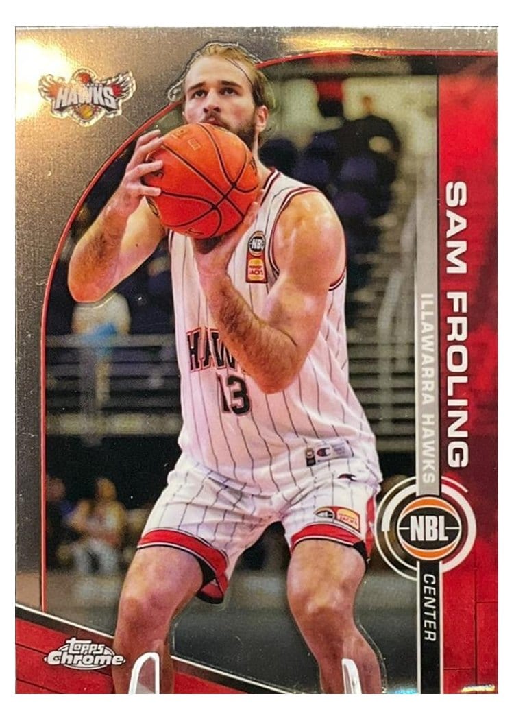 2023-24 Topps Chrome NBL Base Set Sam Froling #36 card