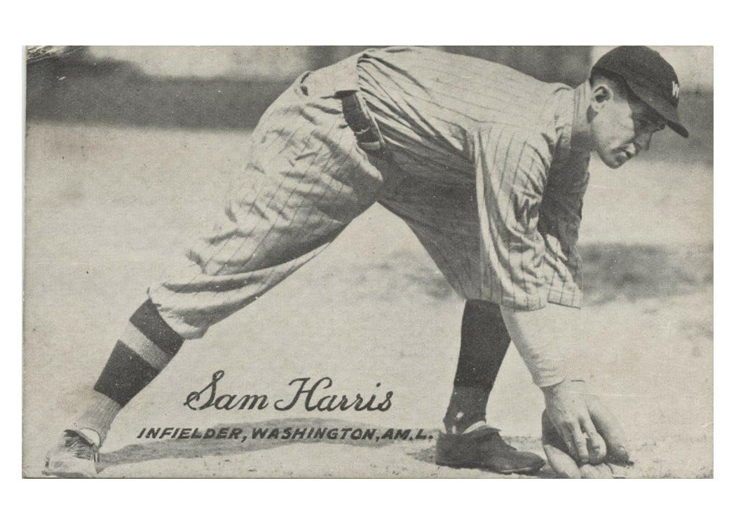 1921 Exhibits Sam Harris card
