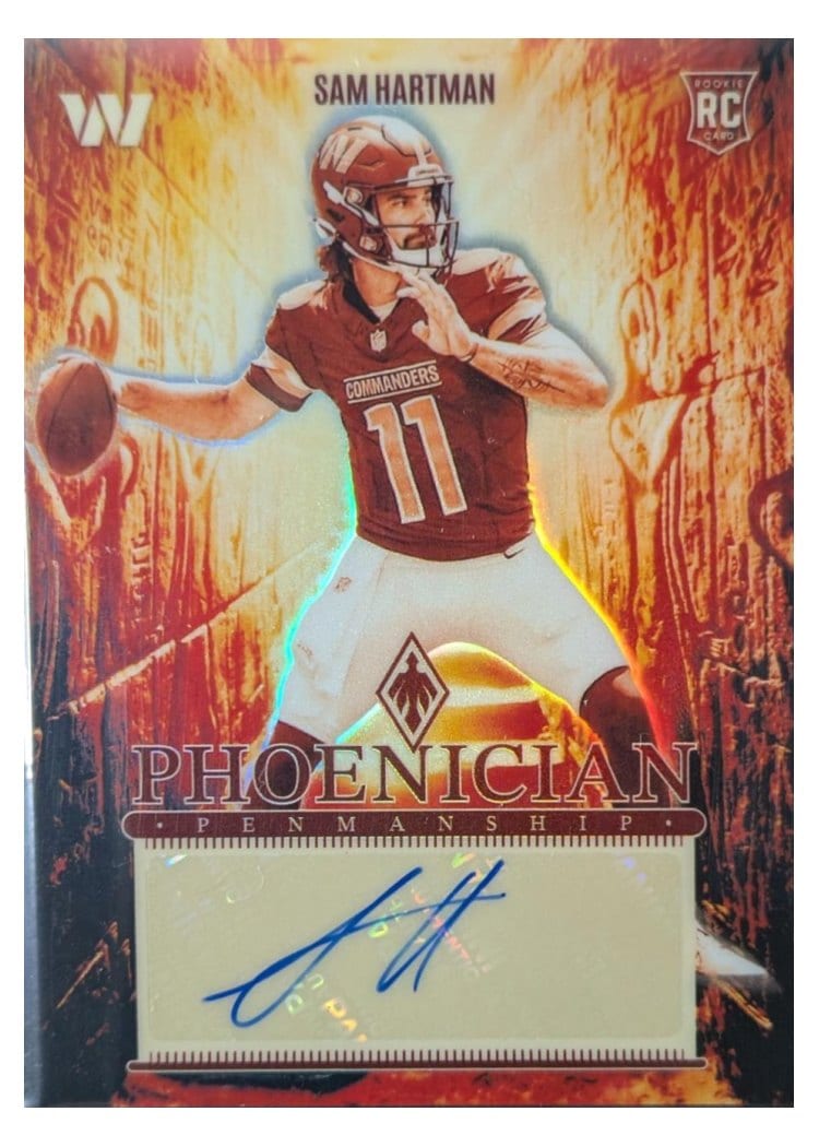 2024 Panini Phoenix Phoenician Rookie Penmanship Sam Hartman #PRP-SHN card