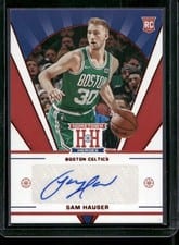 2021-22 Panini Chronicles Hometown Heroes Rookie Auto Sam Hauser #HHR-SAM card