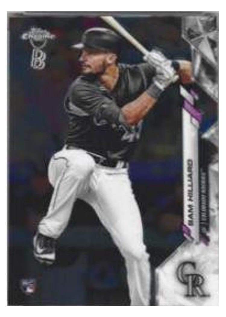 2020 Topps Chrome Ben Baller Edition Base Set Sam Hilliard #67 card