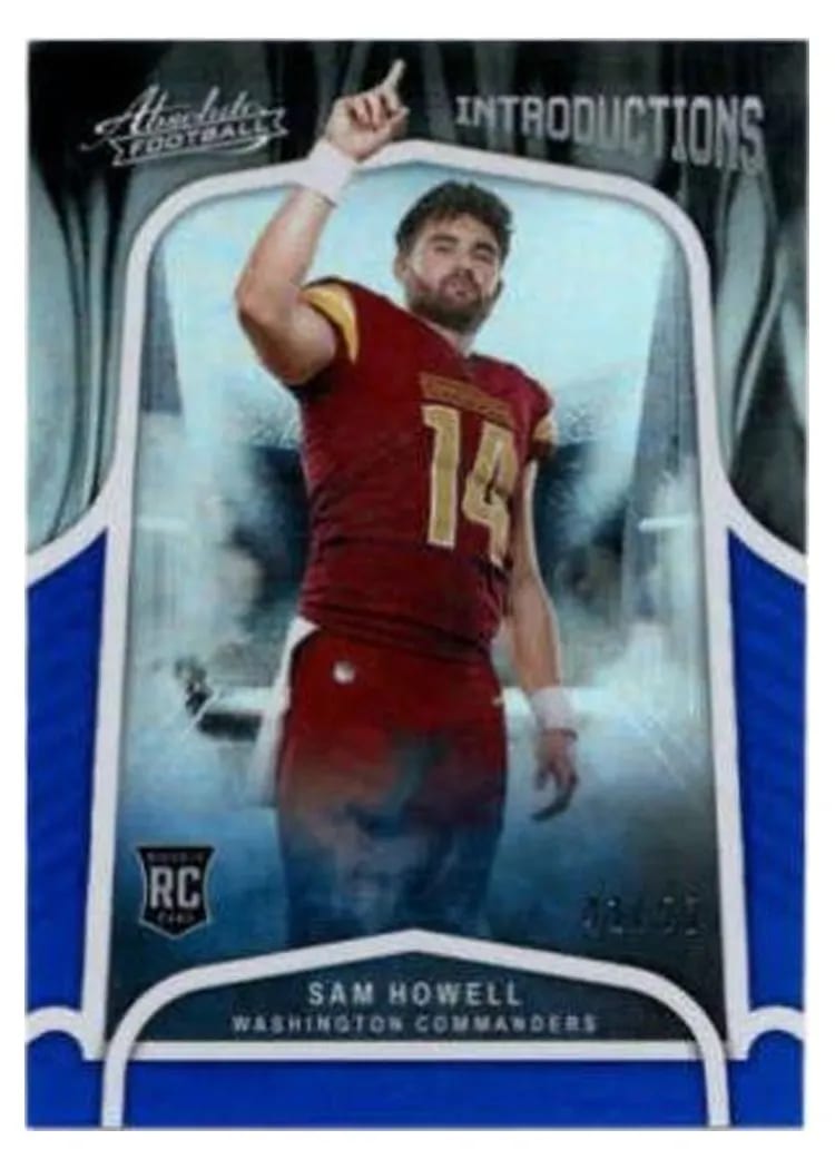 2022 Panini Absolute Introductions Sam Howell Spectrum Blue #INT-4 card