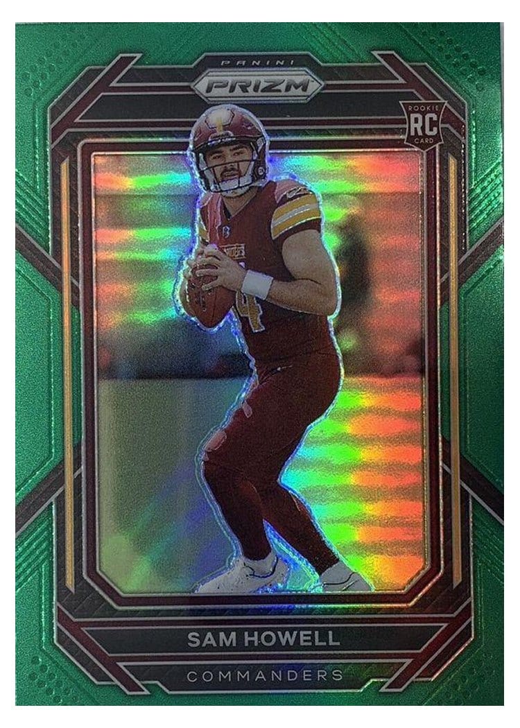 2022 Panini Prizm Sam Howell Green #306 card