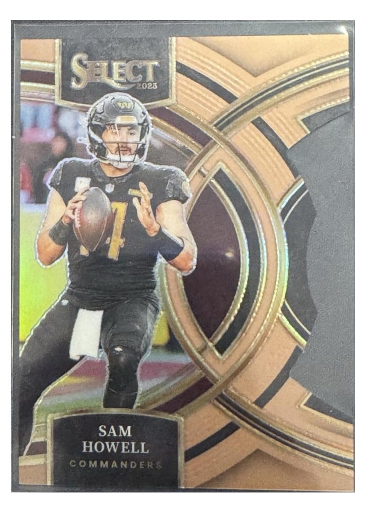 2023 Panini Select Base Set Sam Howell Copper Prizm Die-Cut #158 card