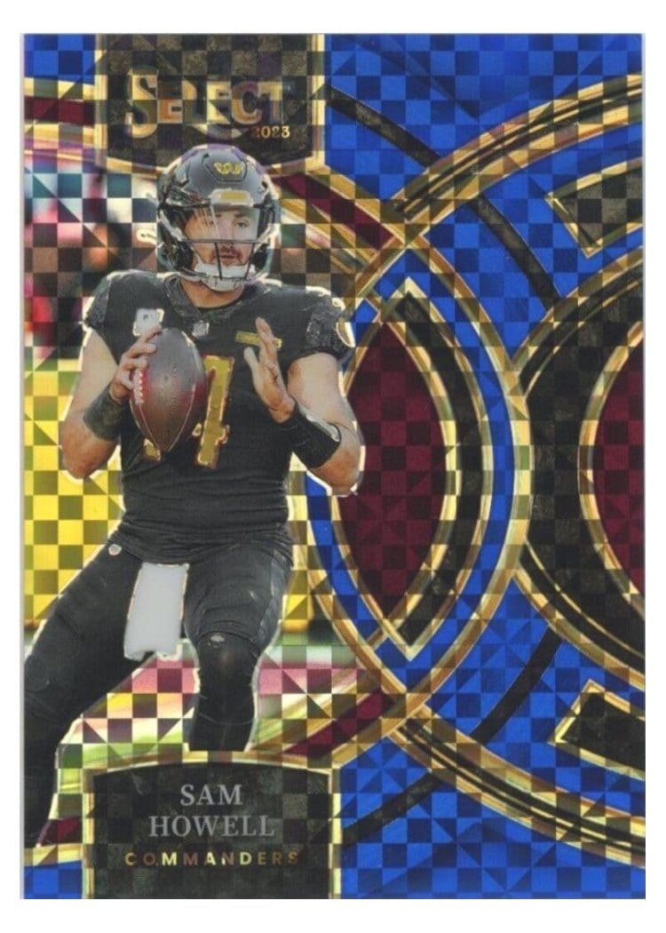 2023 Panini Select Base Set Sam Howell Blue Prizm #158 card