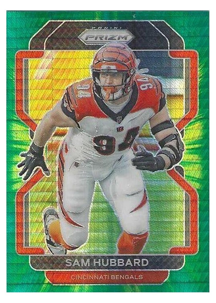2021 Panini Prizm Base Set Sam Hubbard #277 card
