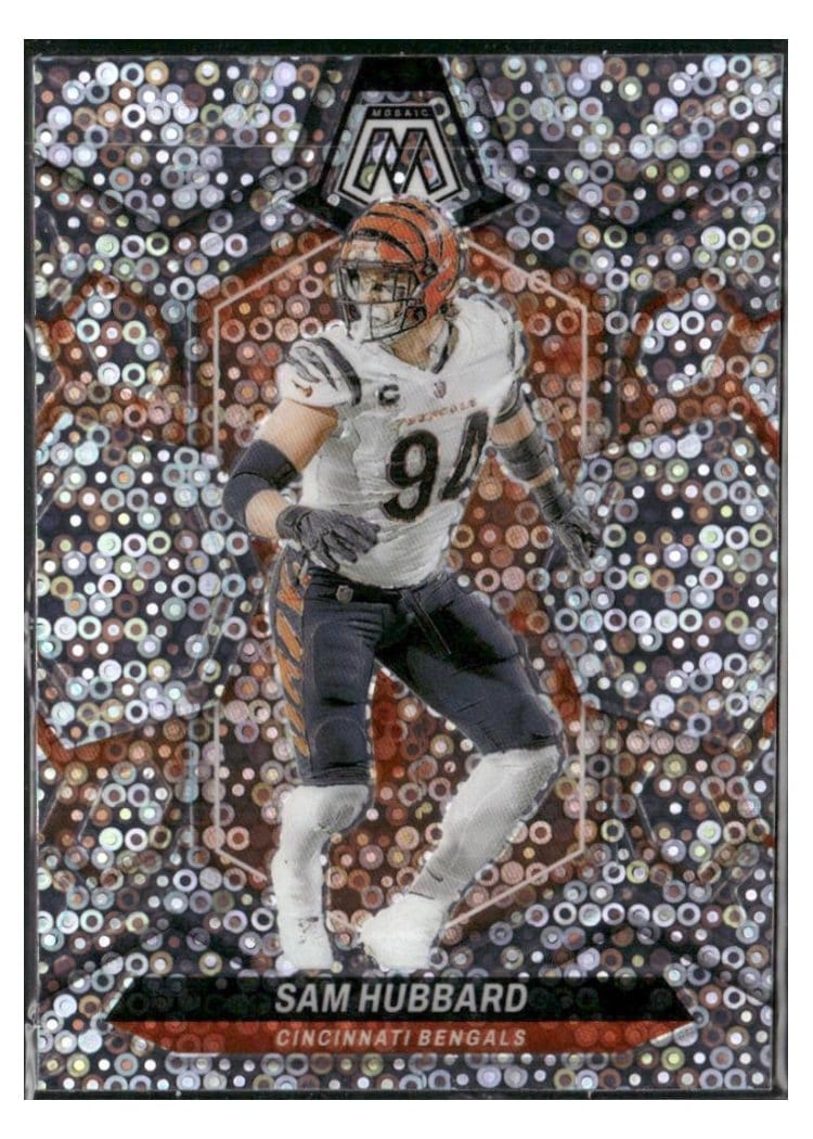 2024 Panini Mosaic Base Set Sam Hubbard No Huddle Silver #47 card