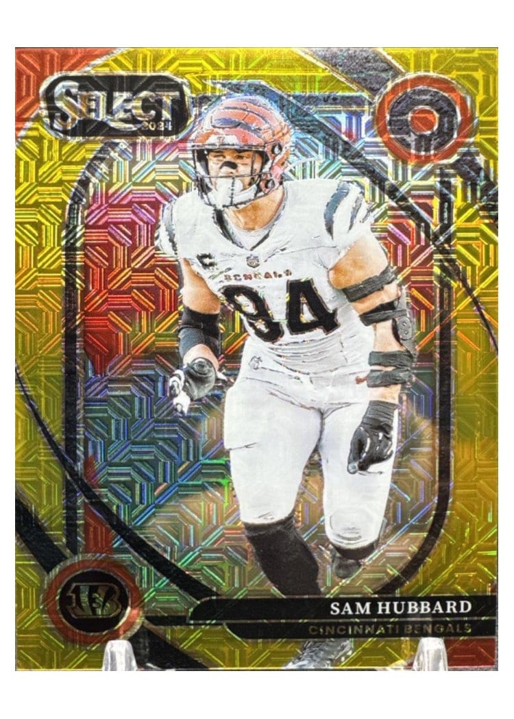 2024 Panini Select Base Set Sam Hubbard Gold Mojo #292 card