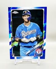 2021 Topps Chrome Sapphire Edition Base Set Sam Huff #654 card