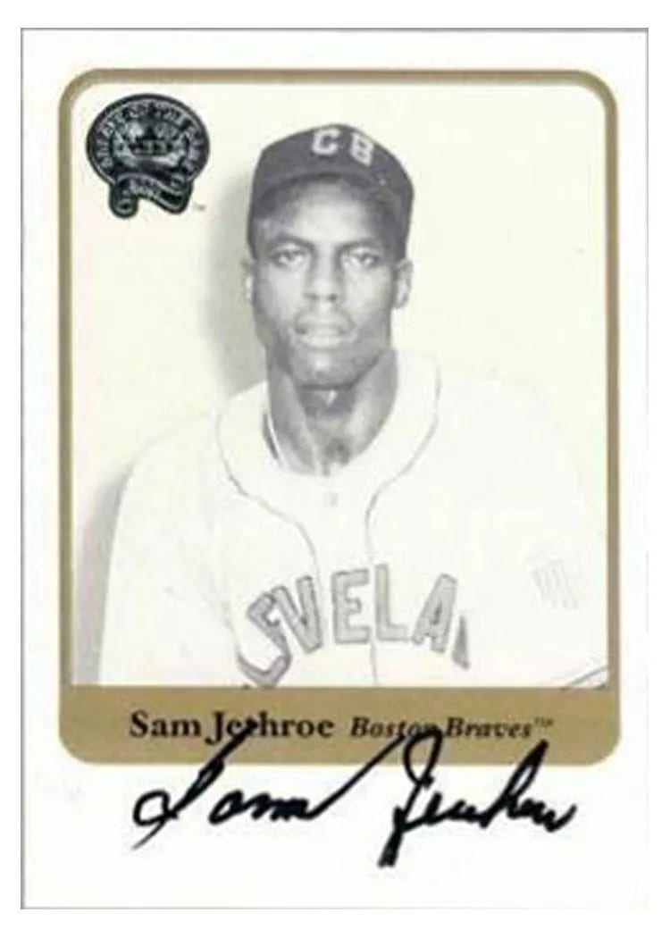 2001 Fleer Greats Sam Jethroe card
