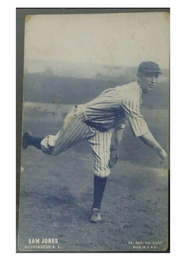1928 Exhibits Sam Jones card