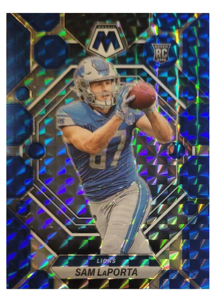 2023 Panini Mosaic Base Set Sam LaPorta Blue #360 card