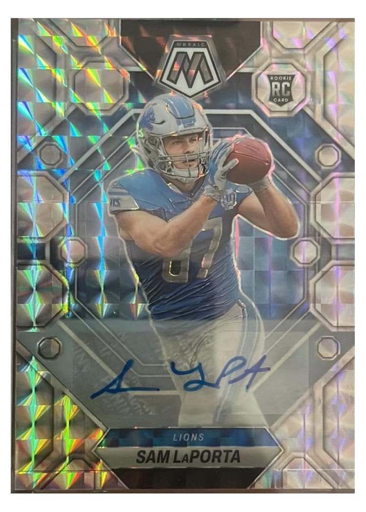2023 Panini Mosaic Base Set Sam LaPorta Autograph #360 card