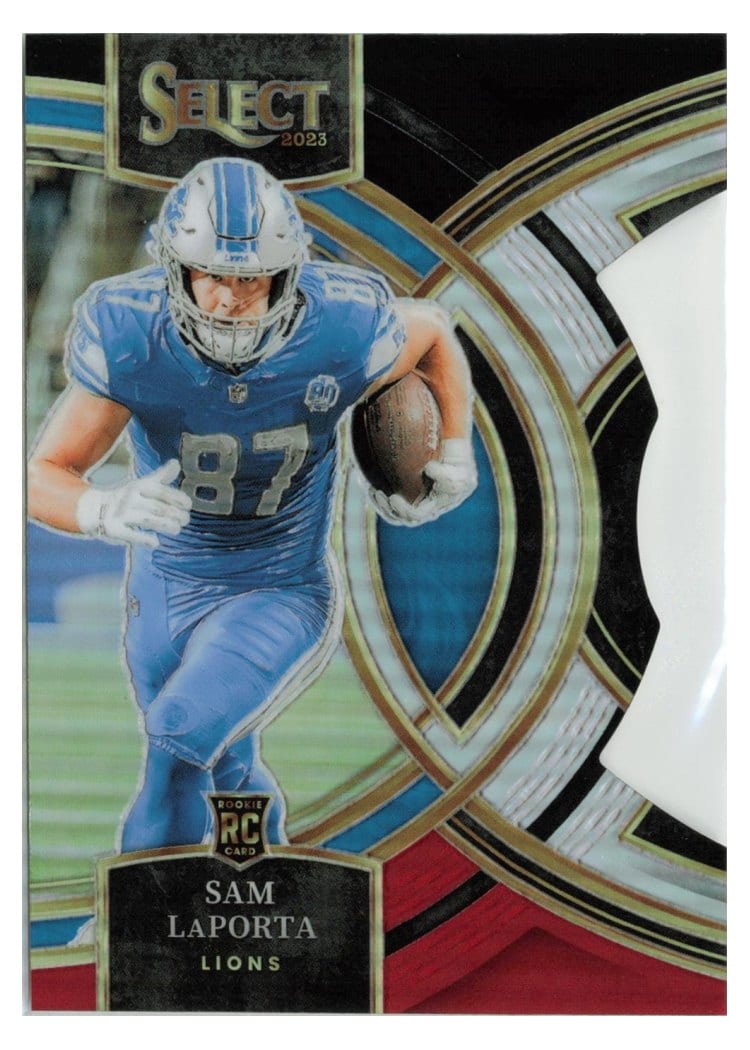 2023 Panini Select Base Set Sam LaPorta Black Prizm #106 card