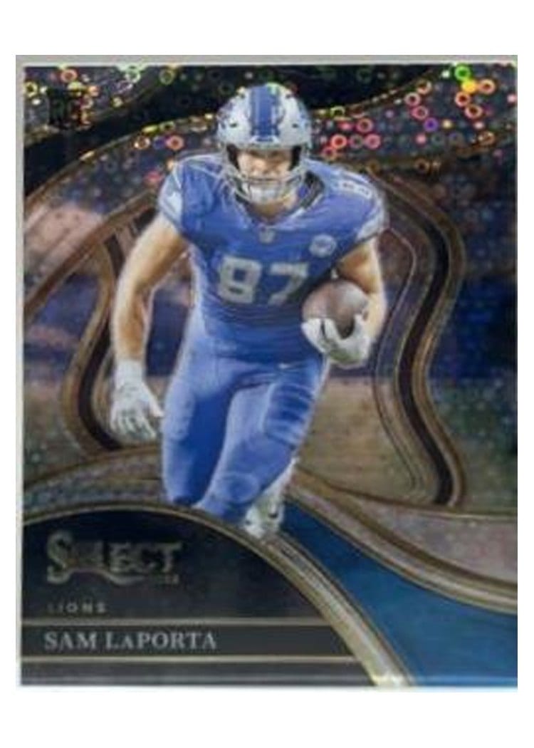 2023 Panini Select Base Set Sam LaPorta Disco Prizm #221 card