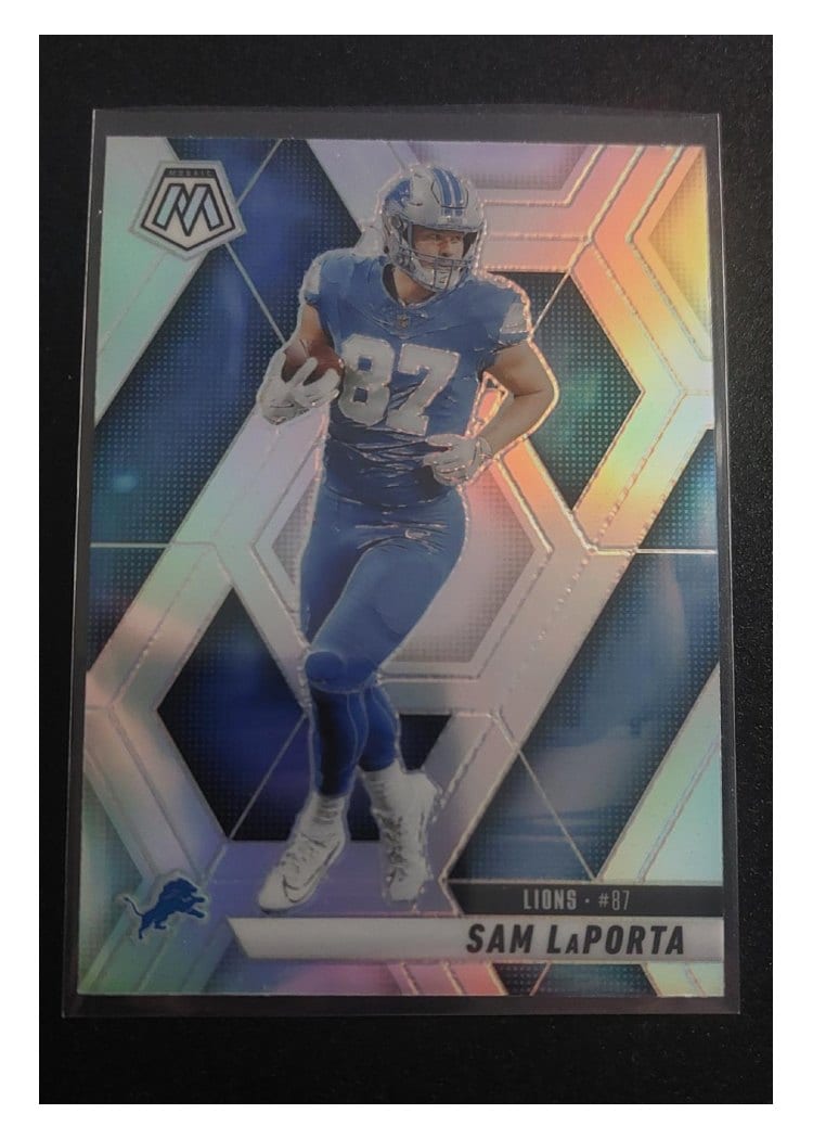 2025 Panini Mosaic Base Set Sam LaPorta Silver #63 card