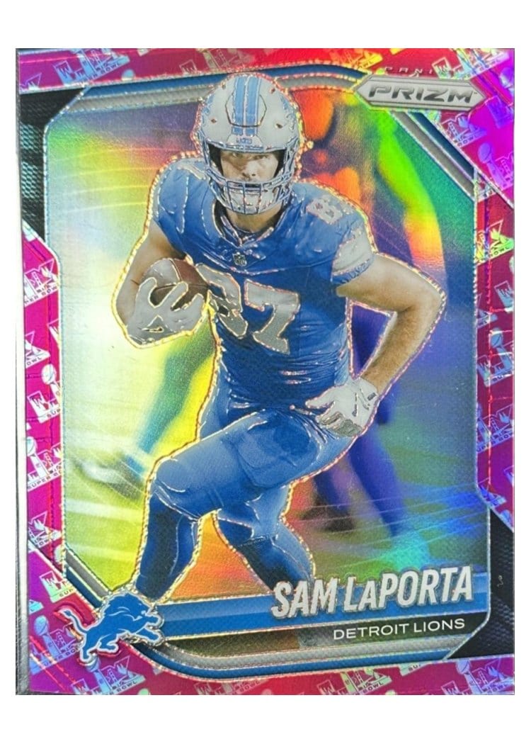 2025 Panini Prizm Base Set Sam LaPorta Super Bowl LX #122 card