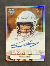 2025 Bowman University Best Bowman Showpieces Autographs Refractor Sam Leavitt #BSA-SL card