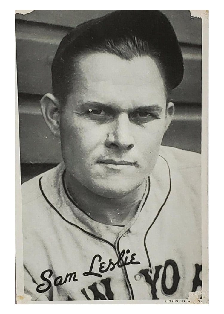 1936 Goudey Premiums Sam Leslie card